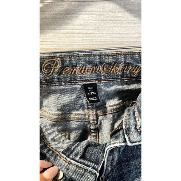 GAP 1969 Womens Premium Skinny Wash‎ Denim Jeans - Picture 5 of 5